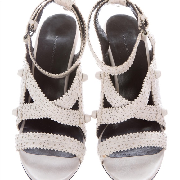 Balenciaga Brogue Arena Wedge Sandal - Picture 3 of 5